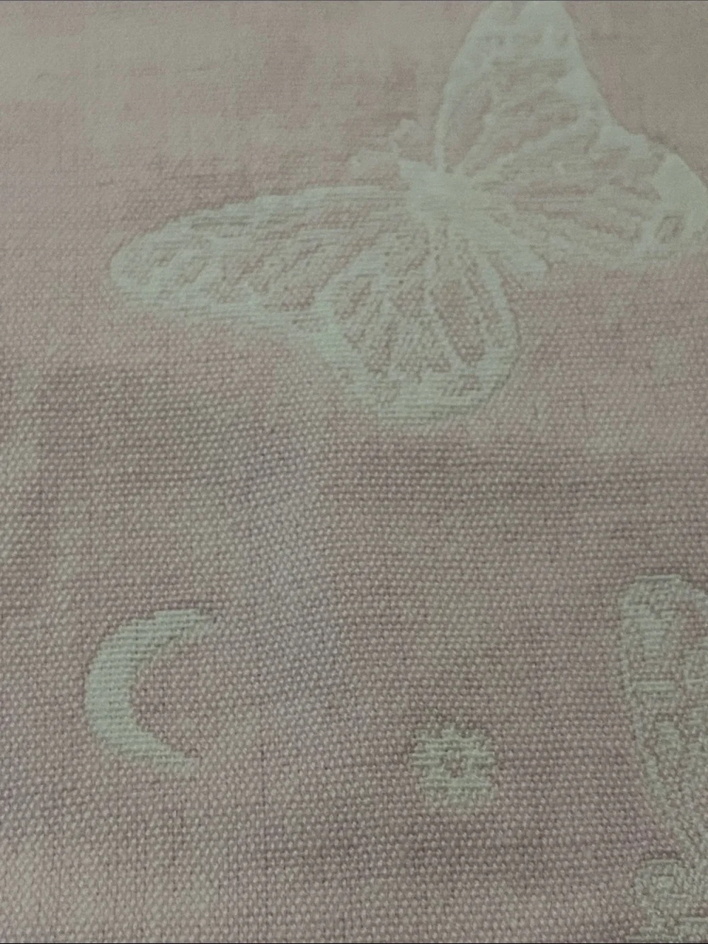 Peacock Alley Butterfly Moon Pink Baby Coverlet Blanket Matelasse Portugal 30x37